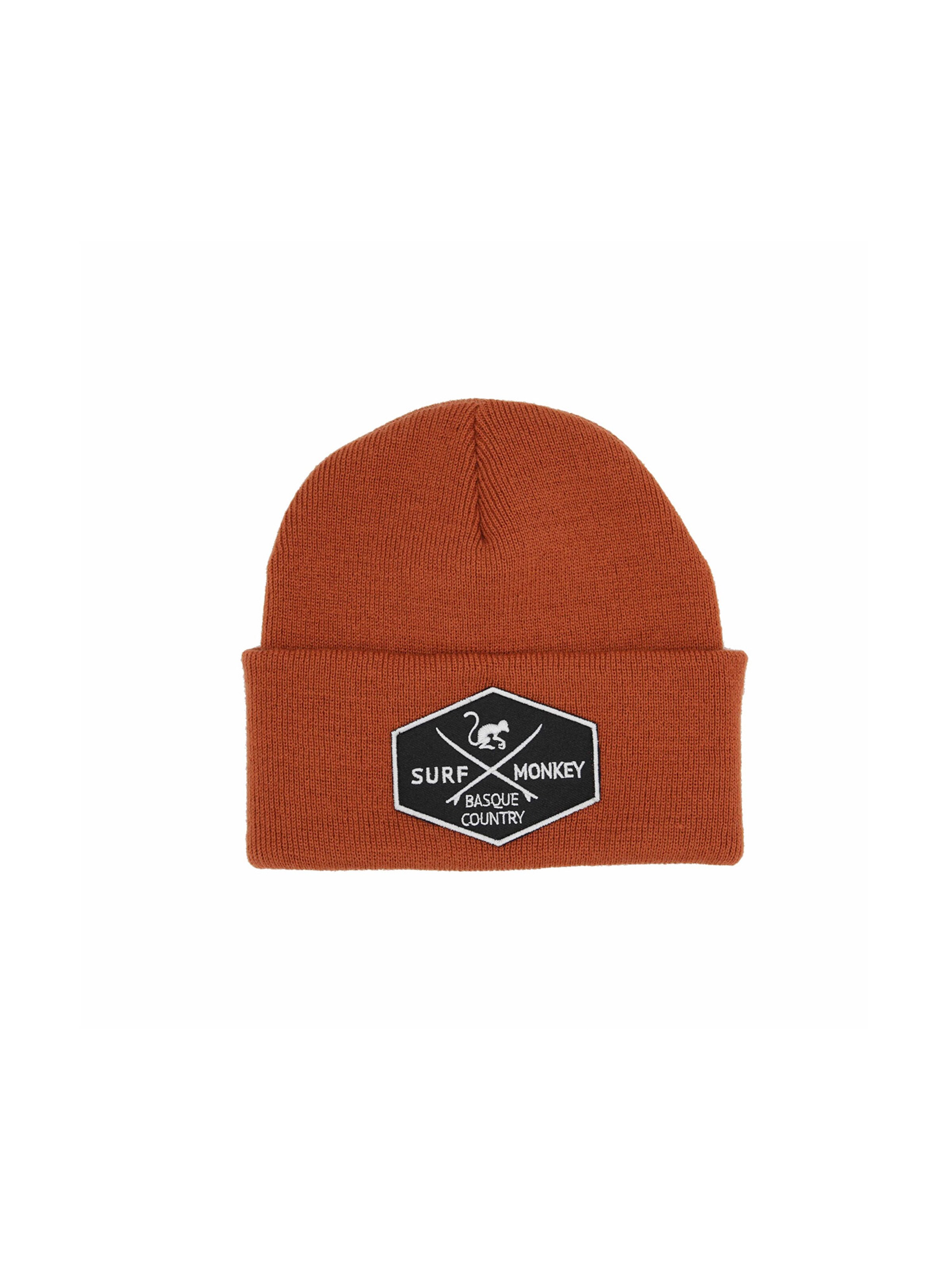 Surf Monkey Beanie in Red: front