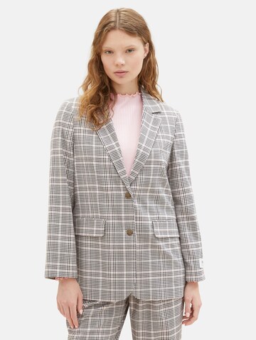 TOM TAILOR DENIM Blazer in Grau: predná strana