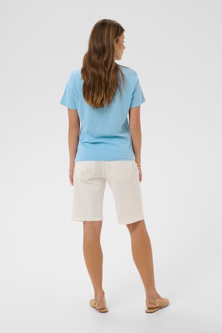 Cream Shirt 'Naia' in Blue