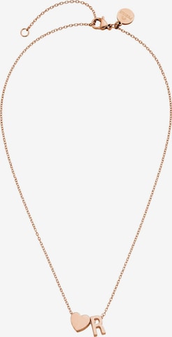 Collana 'Letter Heart R' di PURELEI in oro: frontale