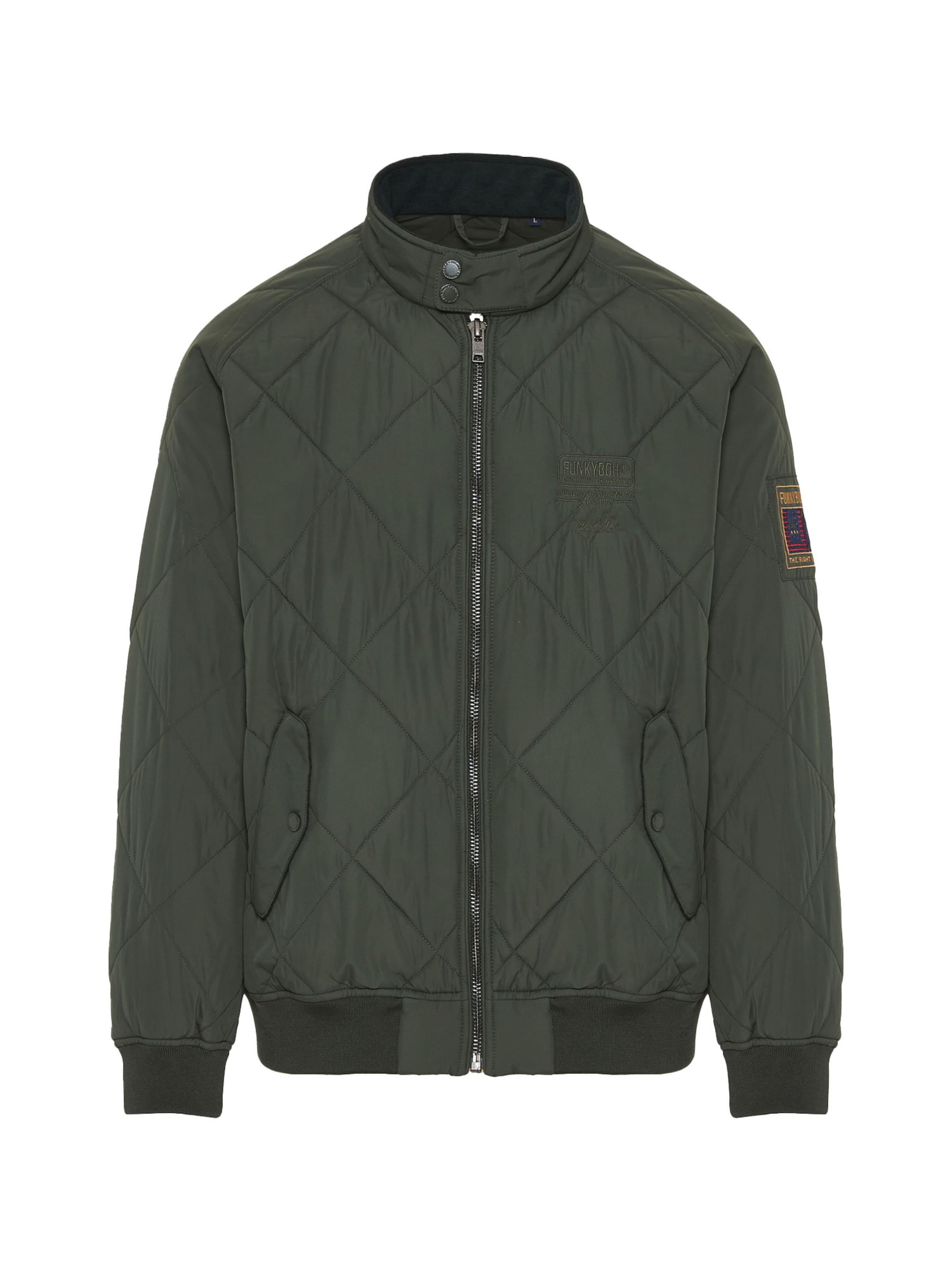 Funky Buddha Tussenjas in Groen: voorkant