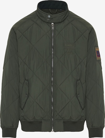 Funky Buddha Veste mi-saison en vert foncé, Vue avec produit