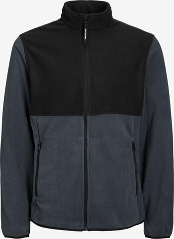 JACK & JONES Fleece jas 'Power' in Blauw: voorkant