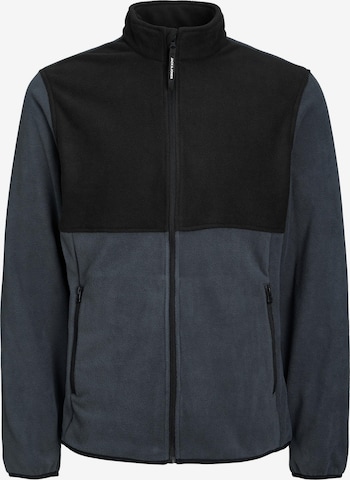 JACK & JONES Fleece Jacket 'Power' in Blue: front