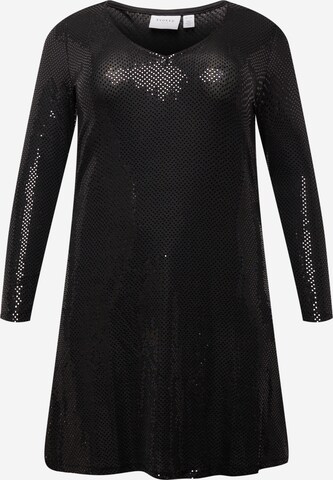 EVOKED Šaty 'Glitta' – černá: přední strana
