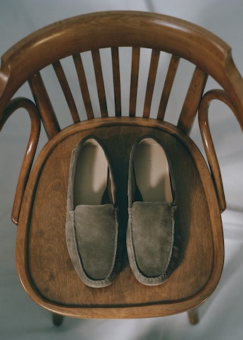 MANGO MAN Moccasins 'Driver' in Green