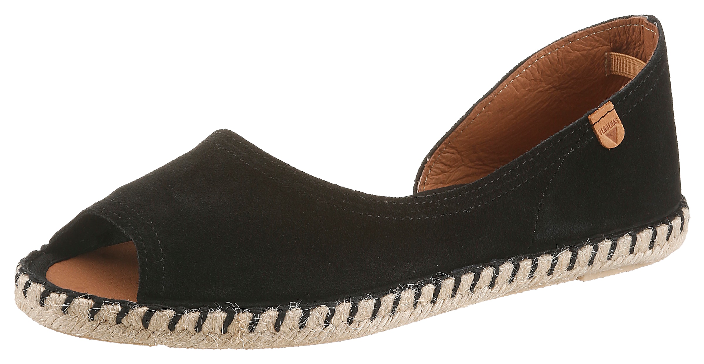 VERBENAS Espadrilles in Schwarz: Vorderseite