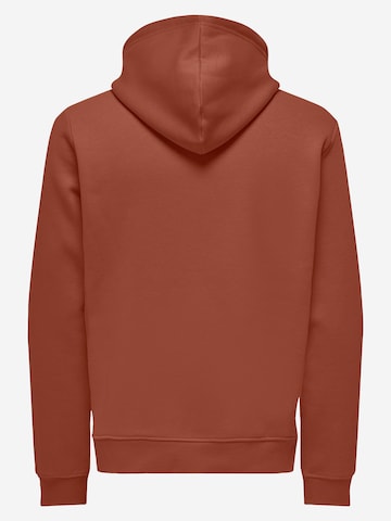 Only & Sons Sweatshirt 'Connor' i rød