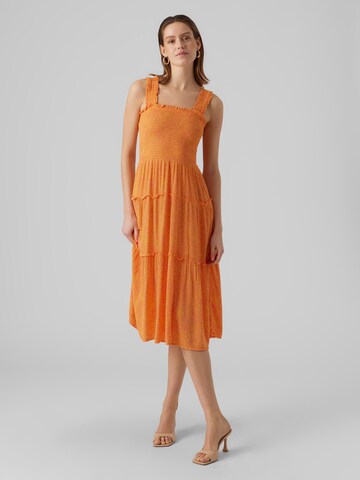VERO MODA فستان 'Menny' بلون برتقالي