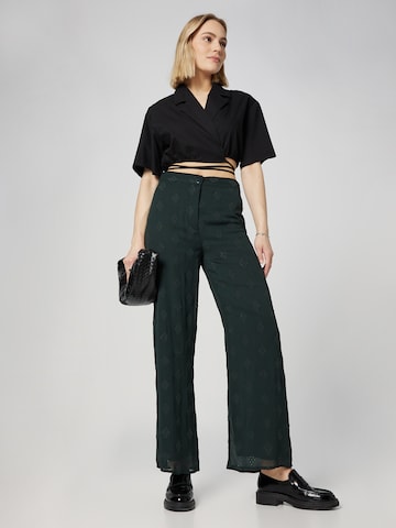 Wide Leg Pantalon 'Georgina' Guido Maria Kretschmer Women en vert