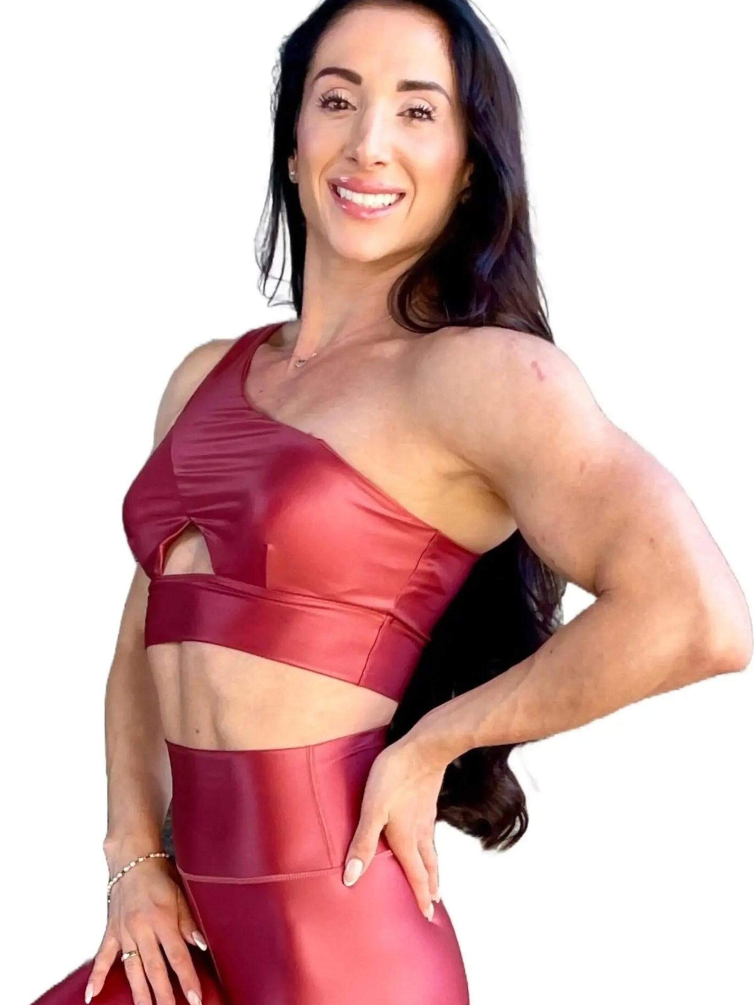 Top sportivo 'Carmela Pearl' di LUXFEEL in marrone