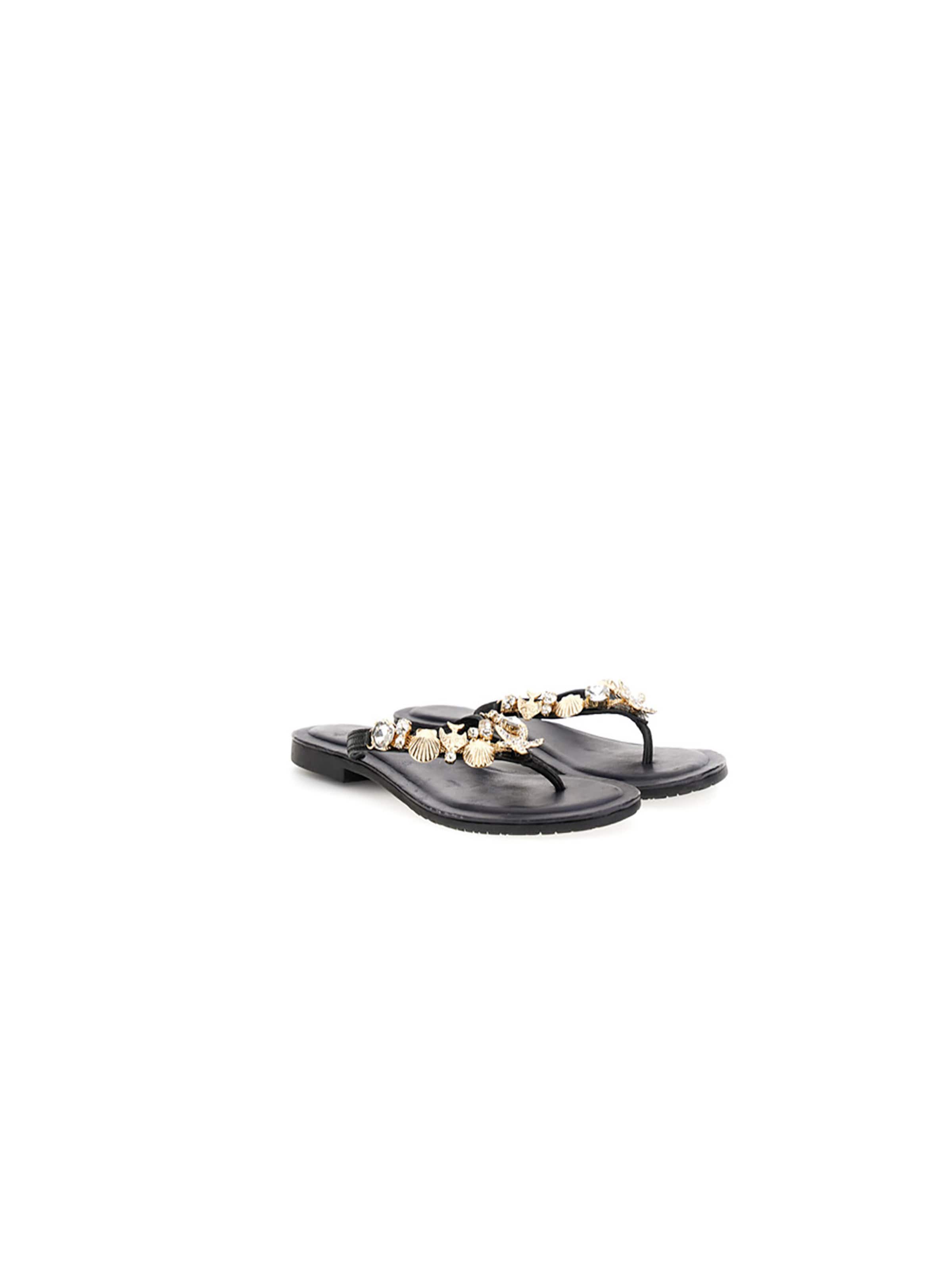 CAFè NOIR T-bar sandals in Black