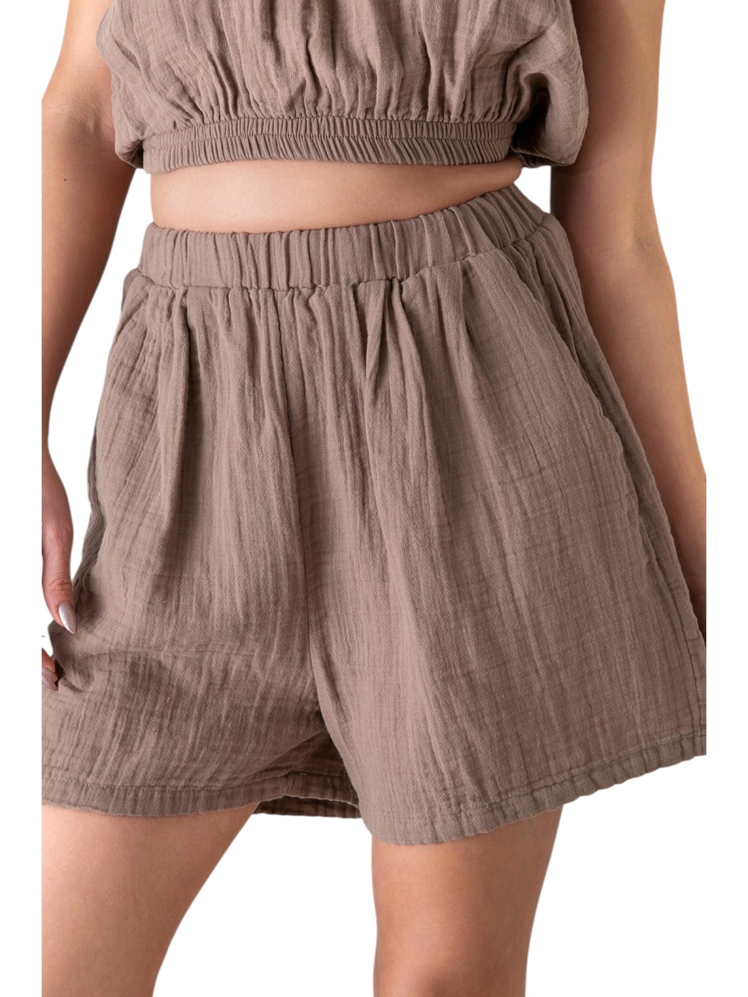 WENOR Wide Leg Hose 'NOOR'‌ in Beige