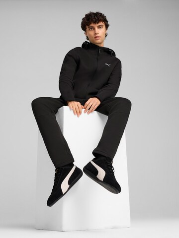 PUMA Αθλητική ζακέτα φούτερ 'Evostripe' σε μαύρο