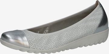 CAPRICE Ballet Flats in White: front