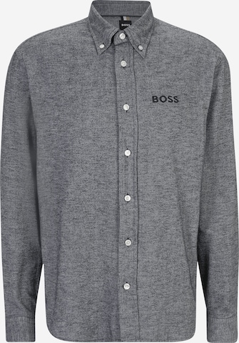 BOSS Black Comfort fit Button Up Shirt 'OWEN' in Blue: front