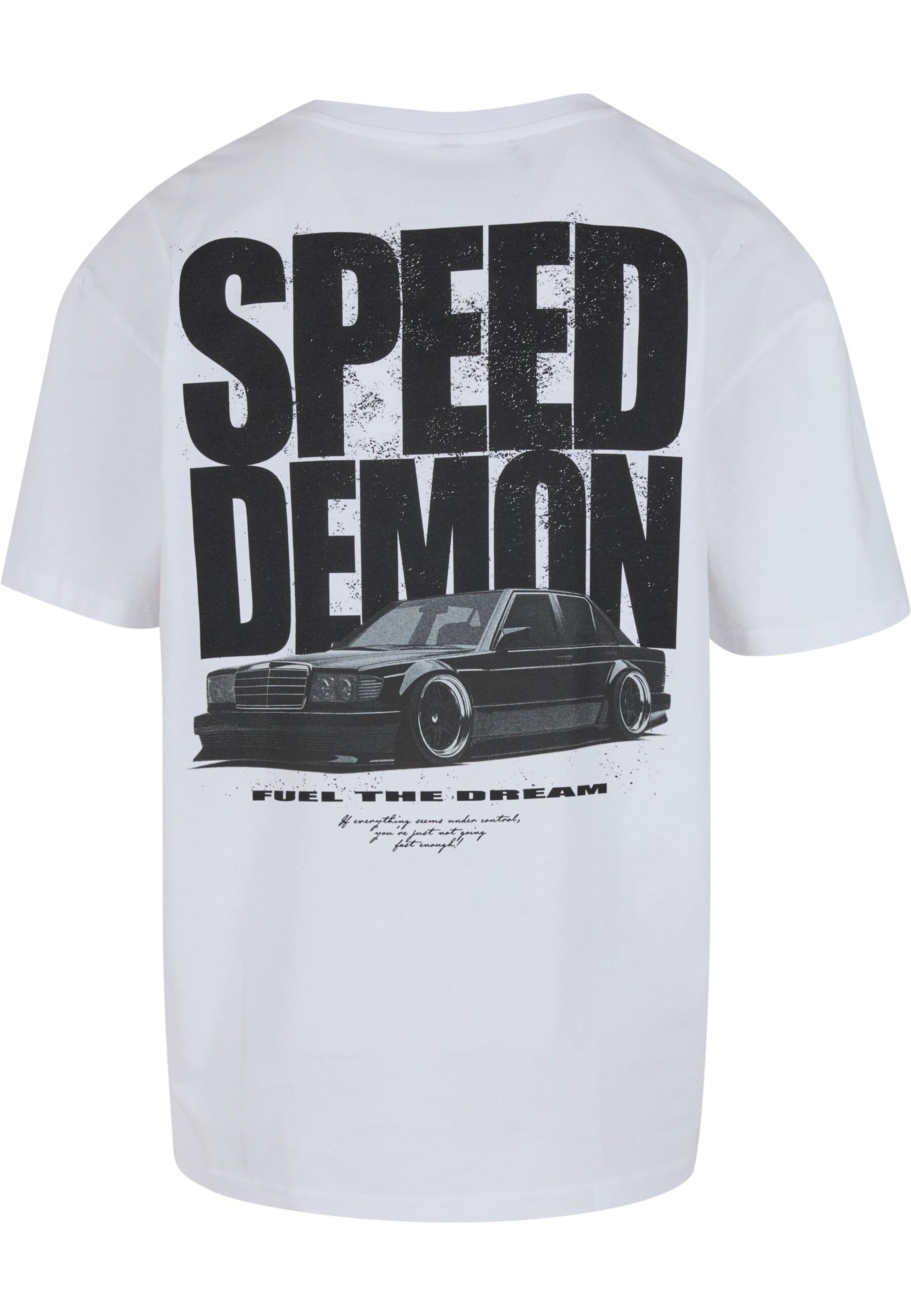 Mister Tee - Camisa 'Speed Demon' em branco