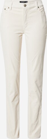 Pantalon Lauren Ralph Lauren en beige : devant