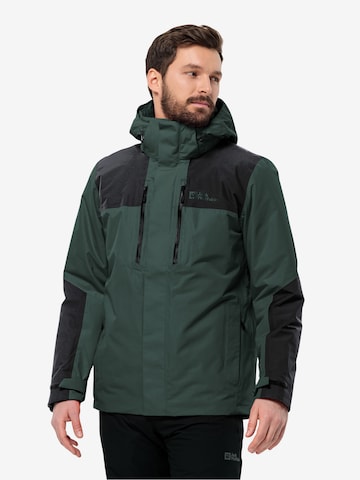 JACK WOLFSKIN Outdoorjacke 'JASPER' in Grün