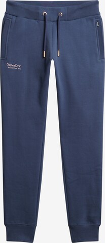 Effilé Pantalon 'Essential' Superdry en bleu : devant