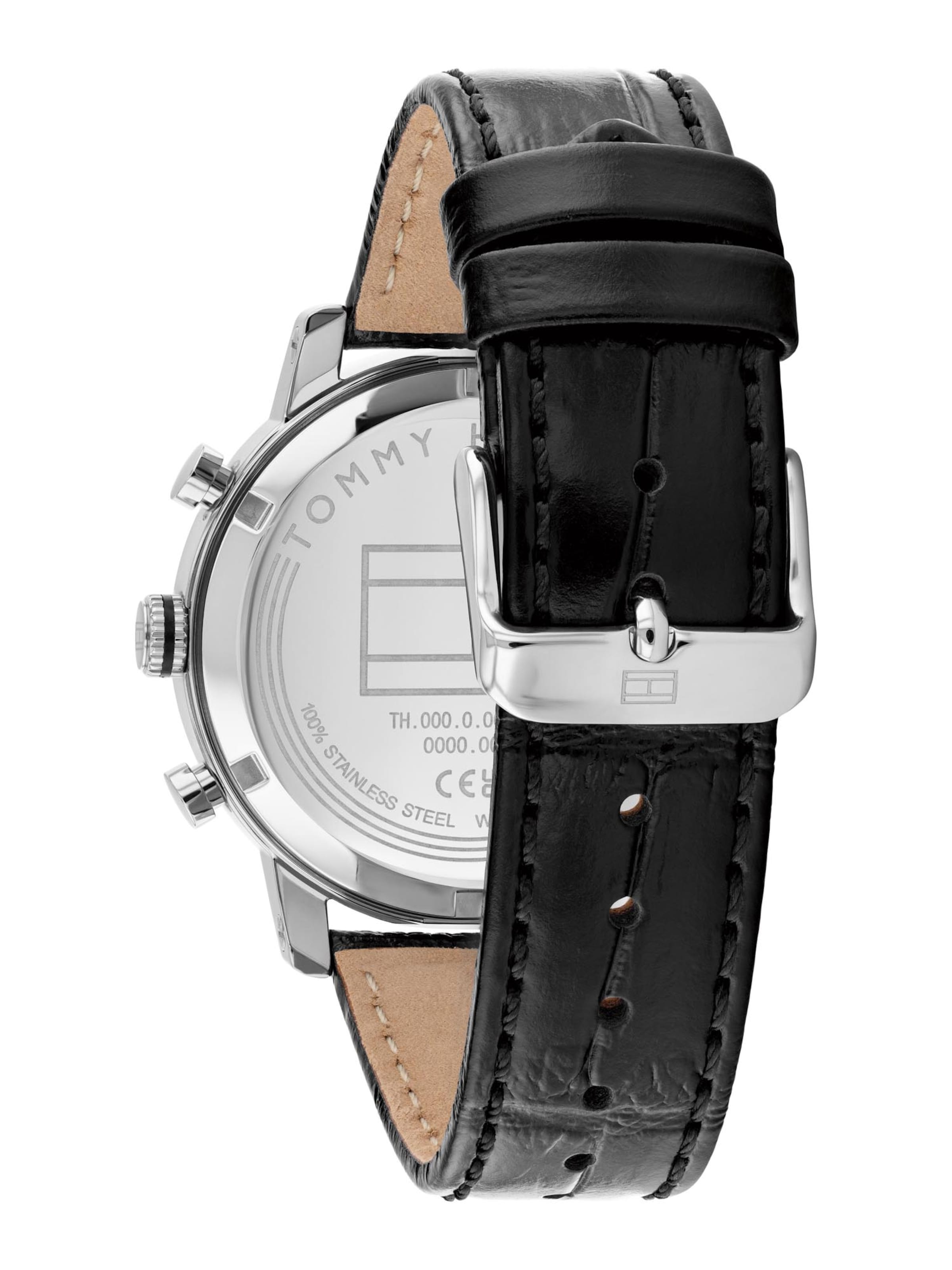 TOMMY HILFIGER Analoog horloge 'TH-OXFORD' in Zwart