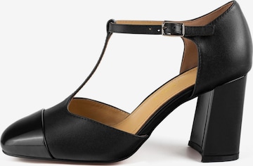L37 HANDMADE SHOES - Zapatos con plataforma 'GALACTIC NIGHT' en negro: frente