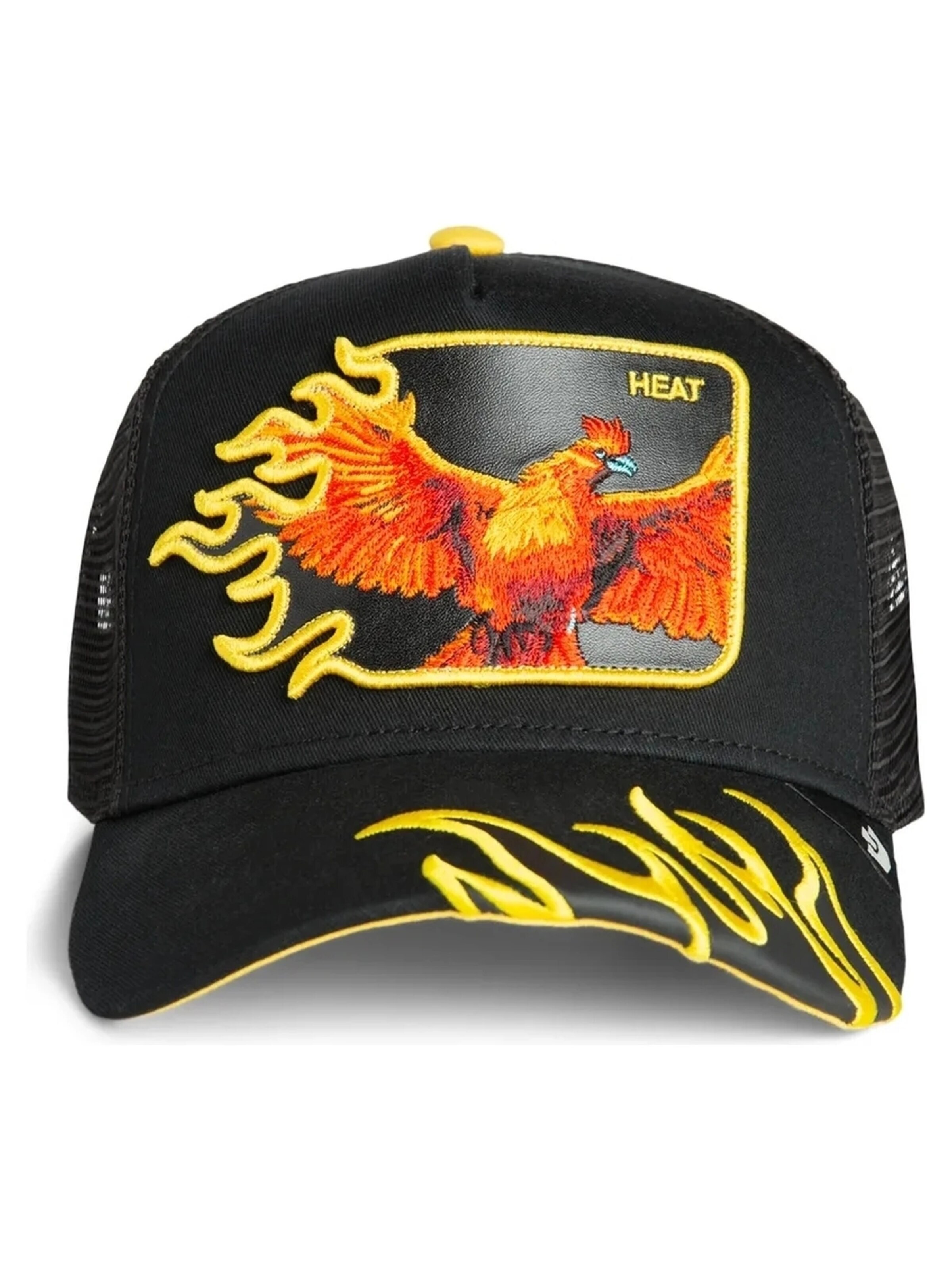 GOORIN Bros. - Gorra 'Gorra goorin bros negra ave fenix heat flames trucker cap' en negro: frente