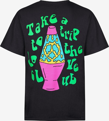 New Love Club Shirt 'LAVA LAMP' in Black: front