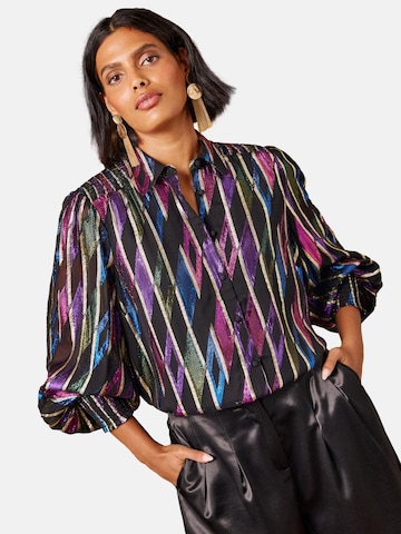 Camicia da donna di love & roses in nero: frontale
