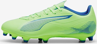 Futbolo bateliai 'ULTRA 5 PLAY' iš PUMA, spalva – tamsiai mėlyna / šviesiai žalia, Prekių apžvalga