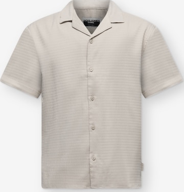 JACK & JONES Button Up Shirt 'JCOFUSION' in Beige: front