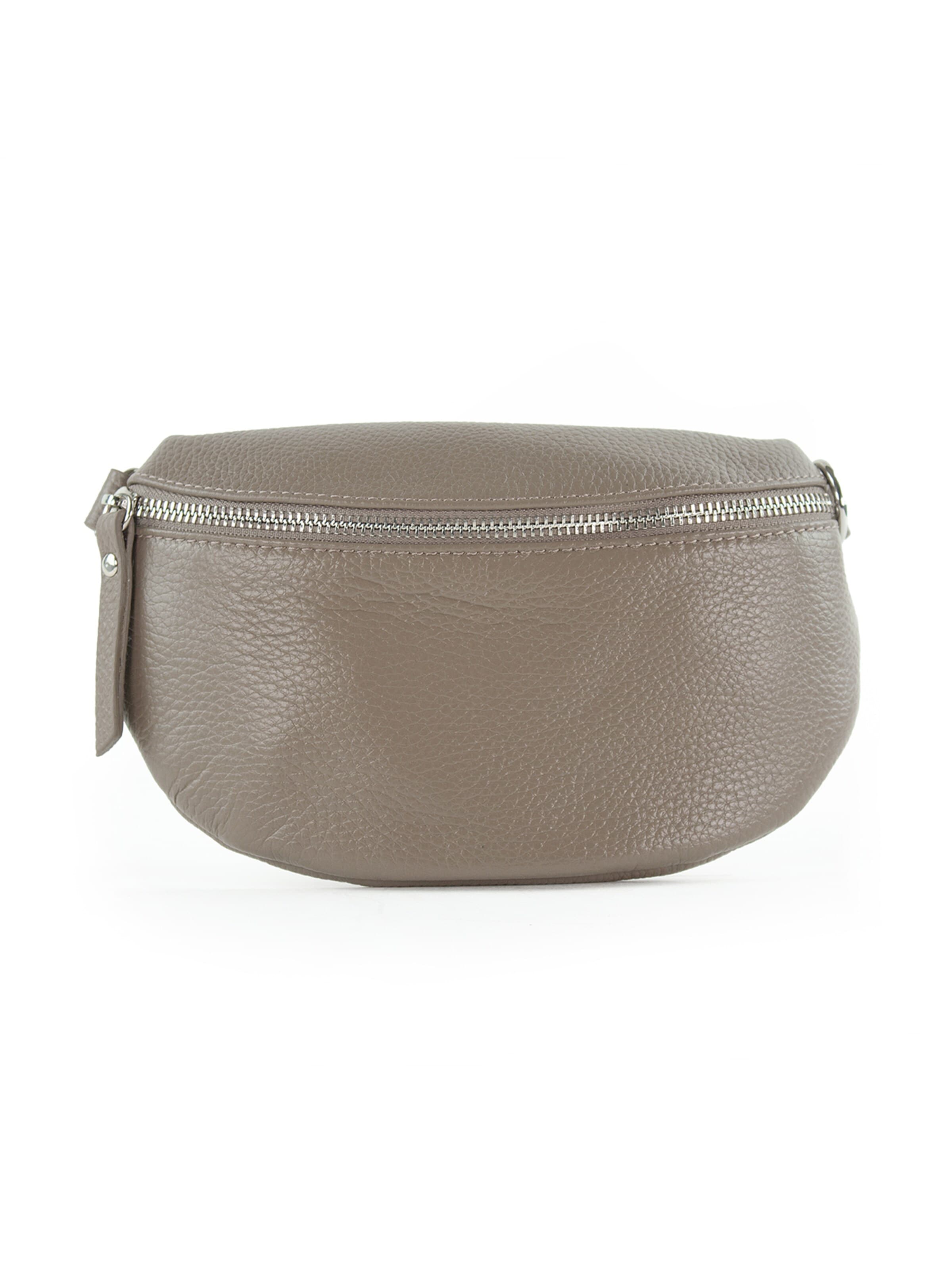 lePelou Gürteltasche 'TONI small'‌‌‌‌ in Grau: Vorderseite