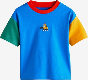 Tricou de la Next pe albastru: față