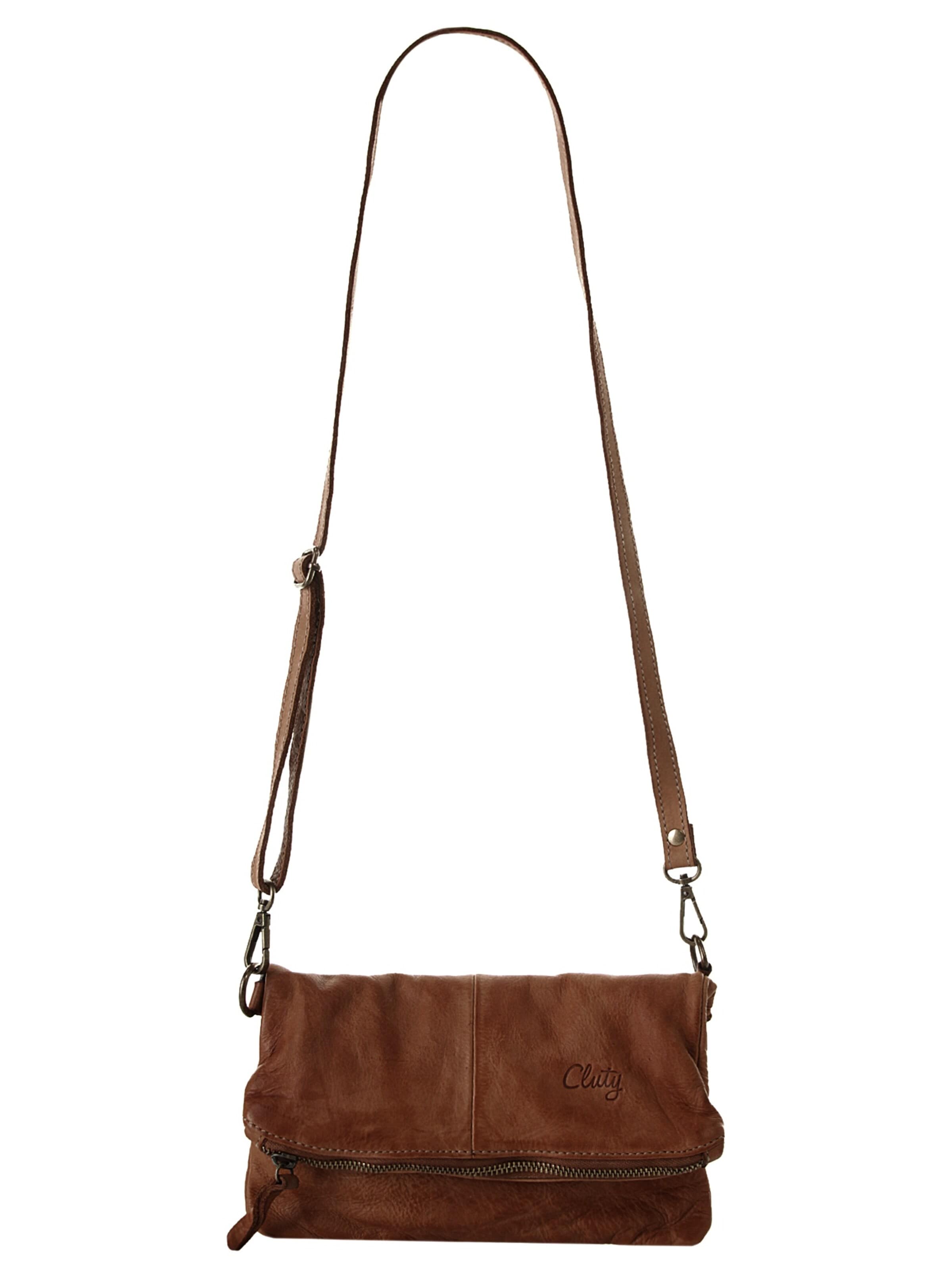 Cluty Clutch‌‌‌‌‌ in Braun: Vorderseite