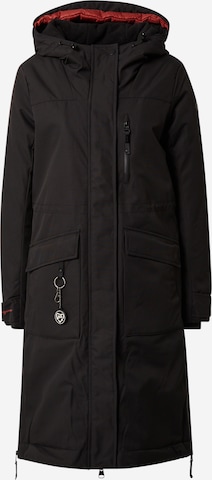 Ragwear Raincoat 'EFUTURA' in Black: front