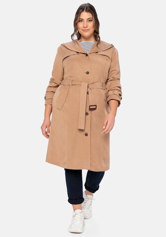 SHEEGO Between-Seasons Coat in Brown: front