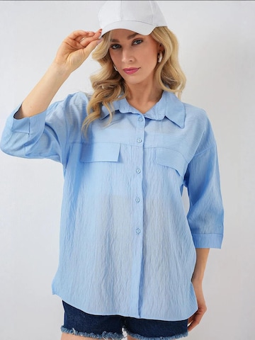 Bigdart Bluse in Blau: Vorderseite