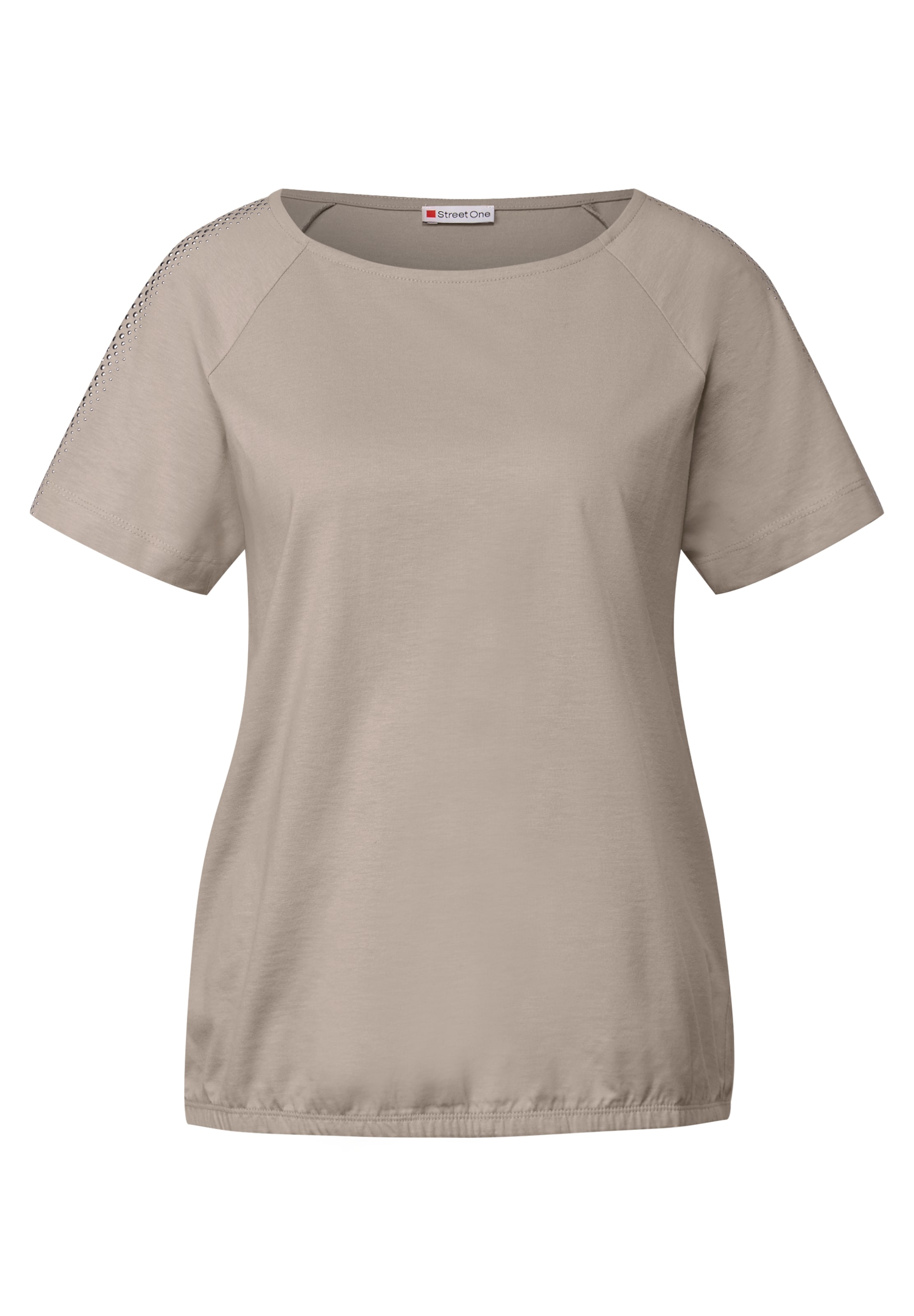 STREET ONE T-Shirt in Beige: Vorderseite