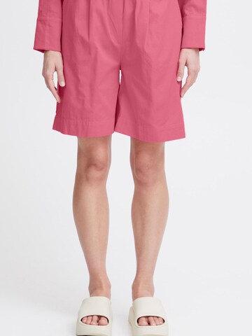 Loosefit Pantalon chino 'FREJA' The Jogg Concept en rose : devant