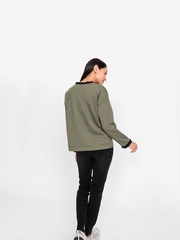 Sweat-shirt heine en vert