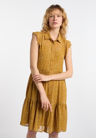 Robe-chemise DreiMaster Vintage en jaune : devant