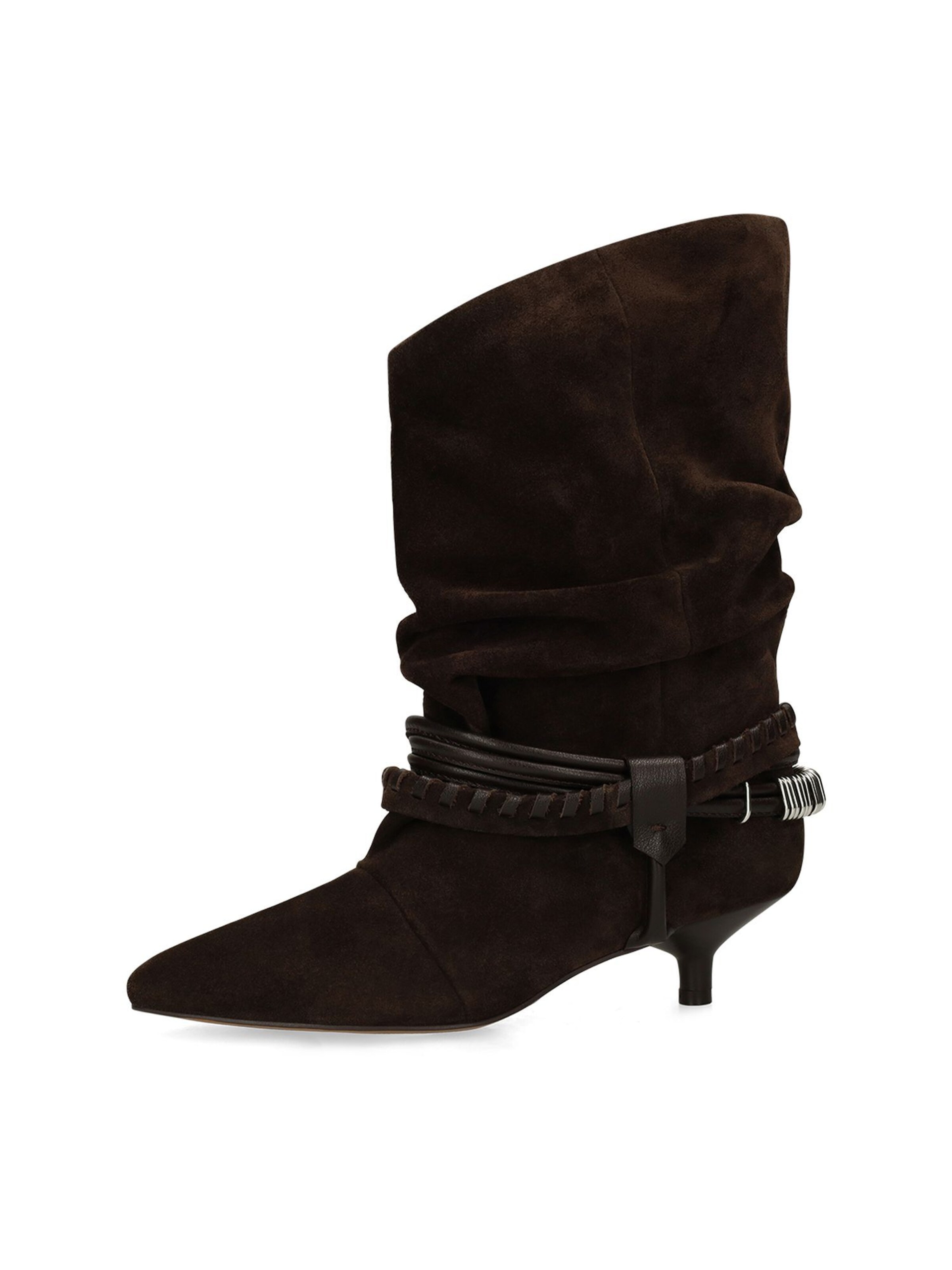 MANFIELD Bottines en 36 en marron, Vue avec produit