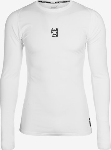 PUMA Functioneel shirt 'Hoops Team' in Wit: voorkant