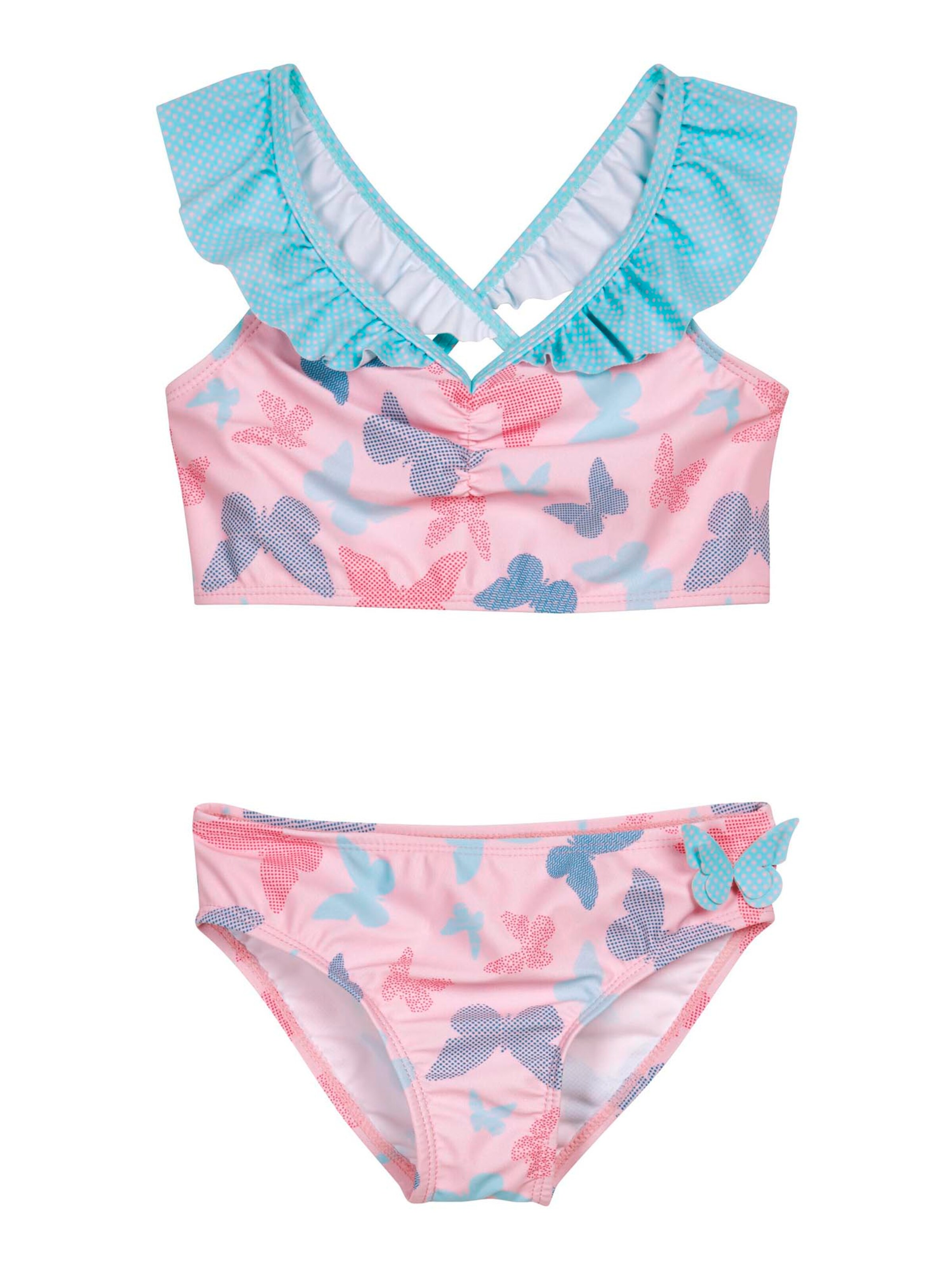 PLAYSHOESBustier Bikini 'Schmetterlinge' - roza boja: prednji dio