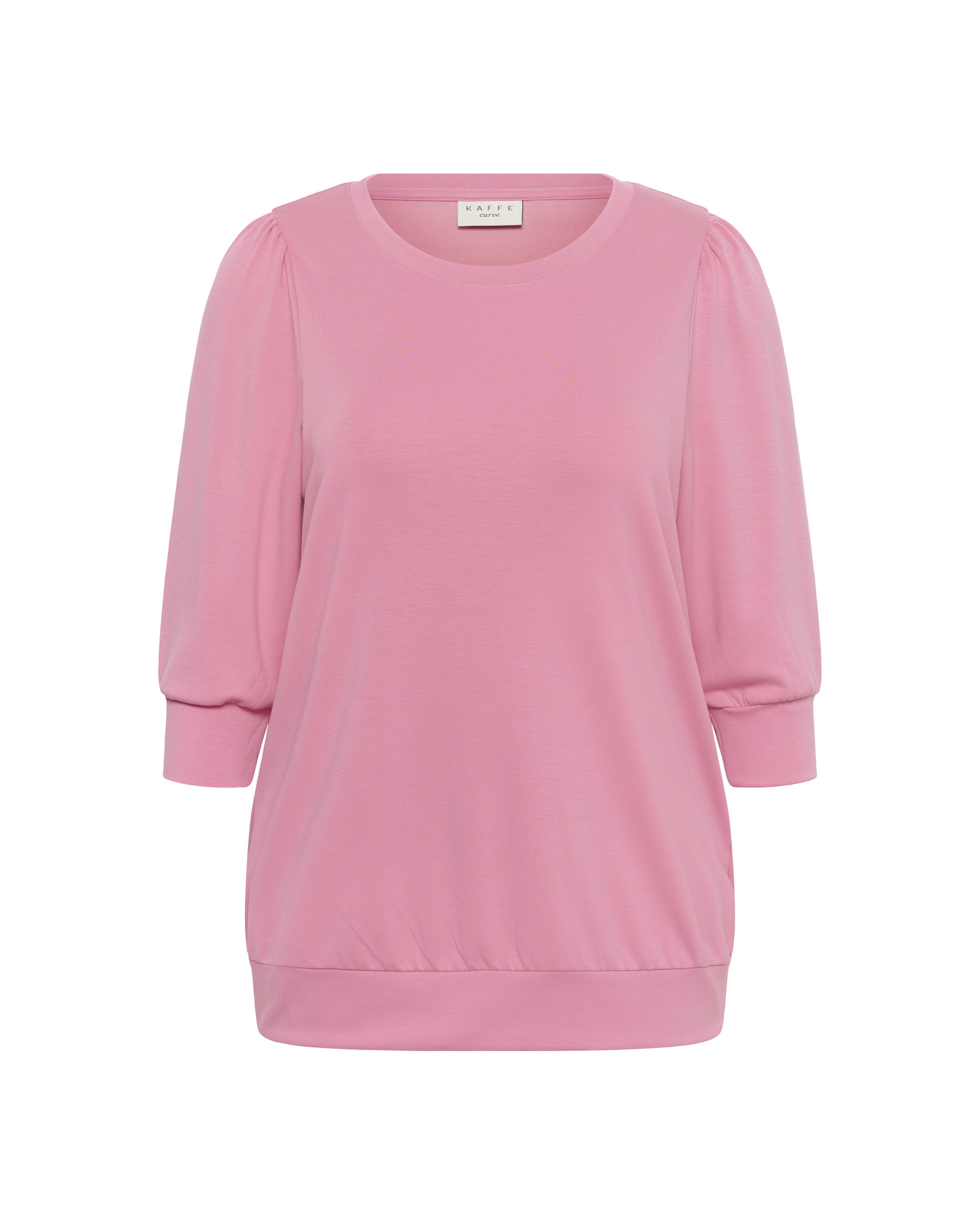 Sweat-shirt 'Annia' KAFFE CURVE en rose : devant