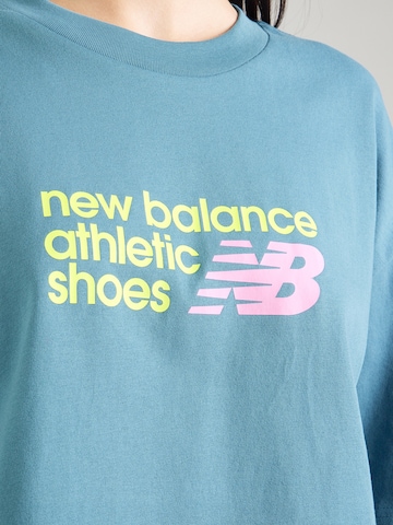 Tricou de la new balance pe albastru