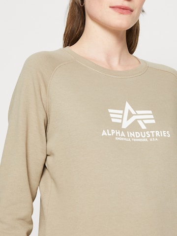 Bluză de molton de la ALPHA INDUSTRIES pe bej