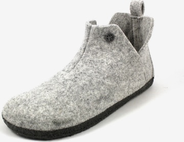 BIRKENSTOCK Slippers in Grey: front