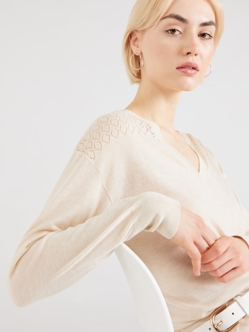 Pull-over 'BENTE' JDY en beige