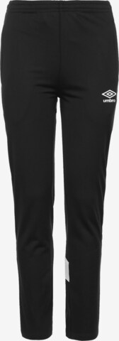 UMBRO Regular Workout Pants in Black: front